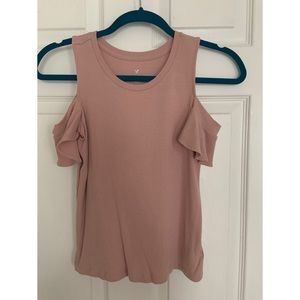 Aerie Ribbed Off The Shoulder Top